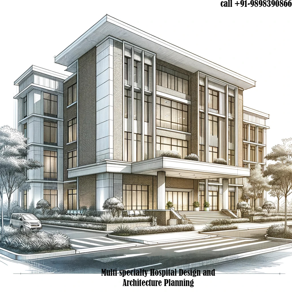 Buy Online Multi specialty Hospital Design and Planning Architecture Floor Plans